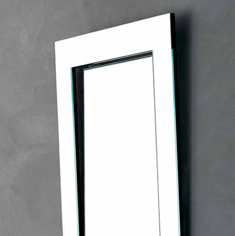 Specchio da Parete Rettangolare con Cornice Inclinata Made in Italy – Salamina