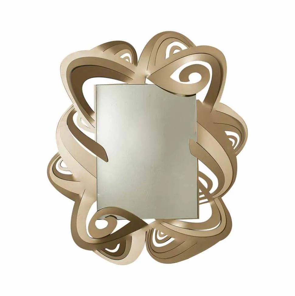 Specchio da Parete Rettangolare Moderno in Ferro Made in Italy – Penny
