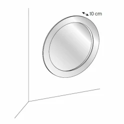 Specchio da Parete Rotondo con Cornice Inclinata Made in Italy – Salamina