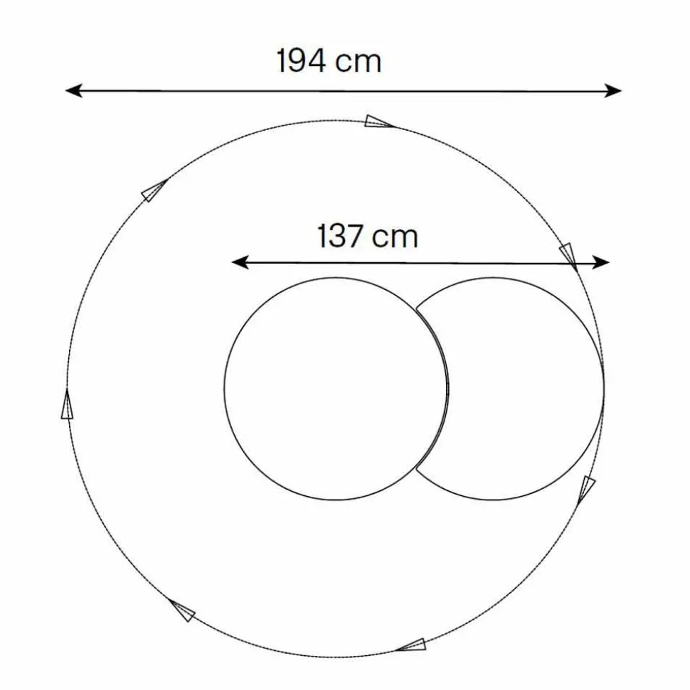 Specchio da Parete Rotondo con Satellite che Ruota a 360° Made in Italy – Shaki