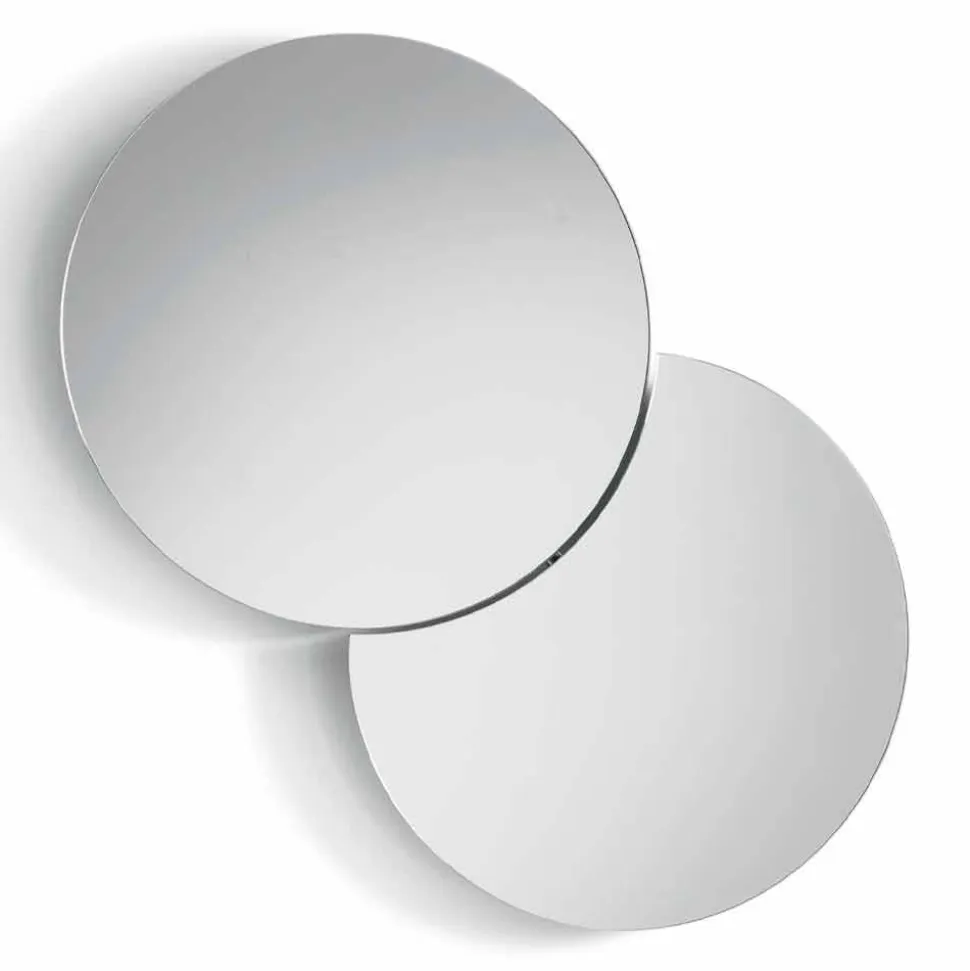 Specchio da Parete Rotondo con Satellite che Ruota a 360° Made in Italy – Shaki