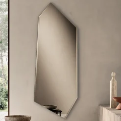 Specchio da Parete Sagomato con Molatura Made in Italy - Benvenuta