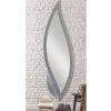 Specchio da parete sagomato moderno laccato tortora made Italy Sagama