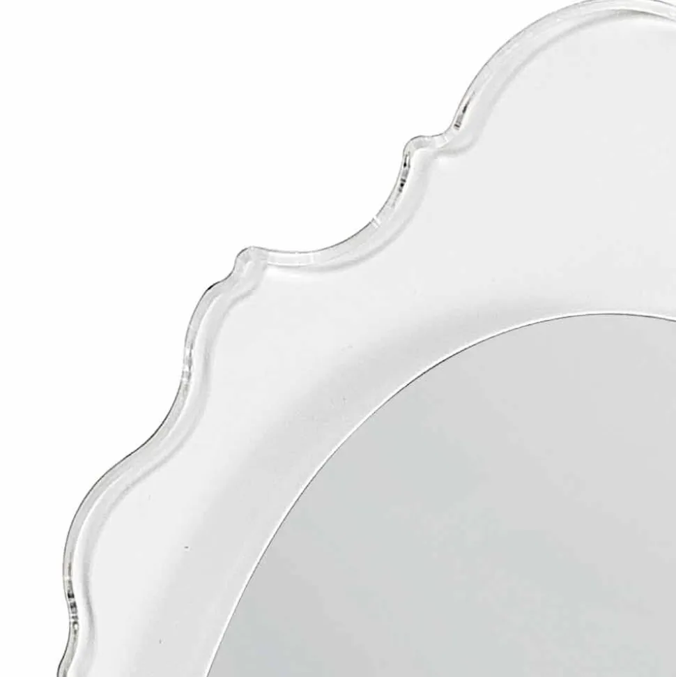Specchio da parete trasparente di design Joy,made in Italy