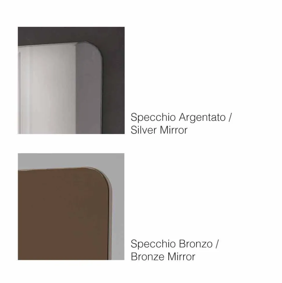 Specchio da Parete 80x160 Legno o Ceramica Made in Italy - Montecarlo