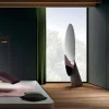 Specchio da Terra di Lusso in Legno Frassino e Metallo Made in Italy - Cuspide