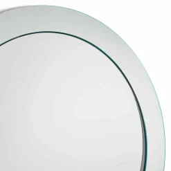 Specchio da Terra Rotondo Moderno con Cornice Inclinata Made in Italy – Salamina