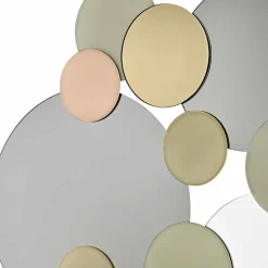 Specchio Decorativo a Parete con Cerchi Colorati Qualità Made in Italy - Babol