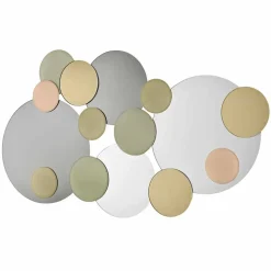 Specchio Decorativo a Parete con Cerchi Colorati Qualità Made in Italy - Babol