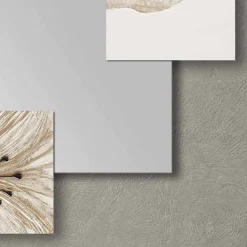 Specchio di design da parete a doppia elle made in Italy Sabbiate
