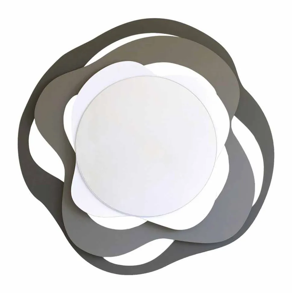 Specchio di Design Moderno da Muro in Ferro Tricolore Made in Italy – Gertrude