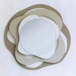 Specchio di Design Moderno da Muro in Ferro Tricolore Made in Italy – Gertrude