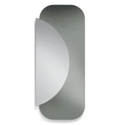 Specchio Formato da 2 Lastre Sagomate Sovrapposte Made in Italy - Adelaide