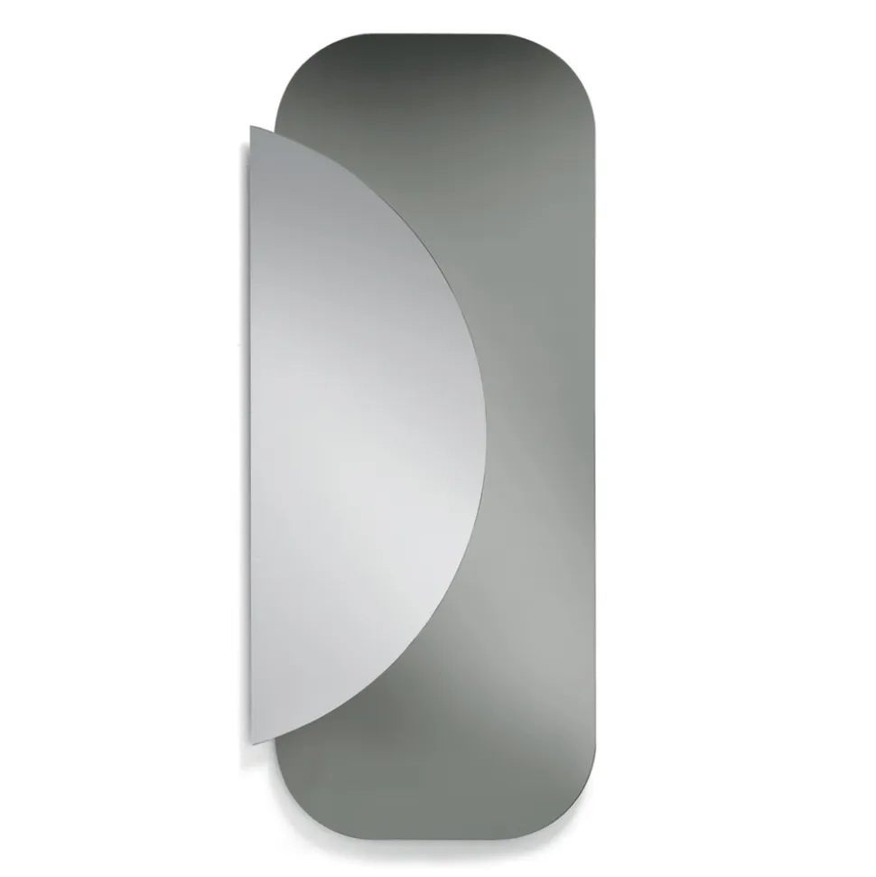 Specchio Formato da 2 Lastre Sagomate Sovrapposte Made in Italy - Adelaide