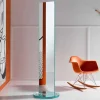 Specchio Freestanding Bifacciale con Base Rontante in Vetro di Lusso - Gaudenzio