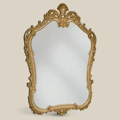Specchio in Legno con Cornice Traforata Sagomata Made in Italy - Amazzone