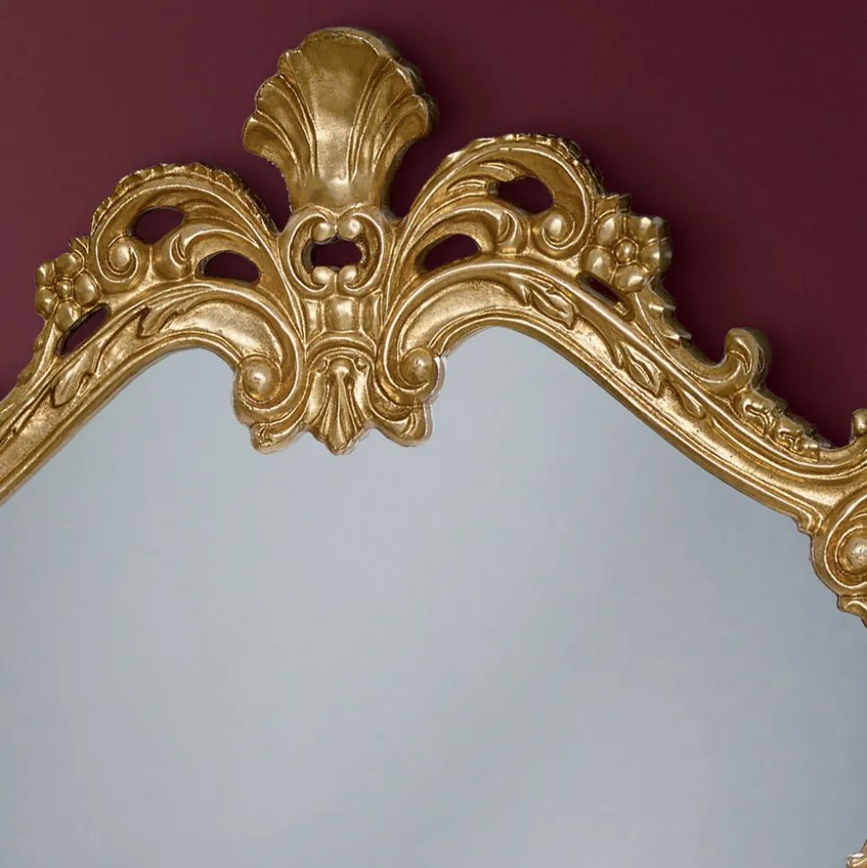 Specchio in Legno con Cornice Traforata Sagomata Made in Italy - Amazzone