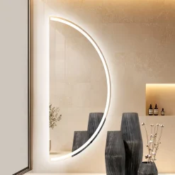 Specchio Retroilluminato con Stripe Led a Luce Continua - Excelsior