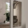 Specchio Rettangolare con Angolo in Vetro Fuso Made in Italy - Adelinda