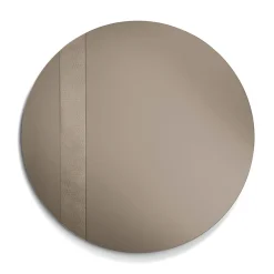 Specchio Rotondo con Inserto a Rete Made in Italy - Brigitta