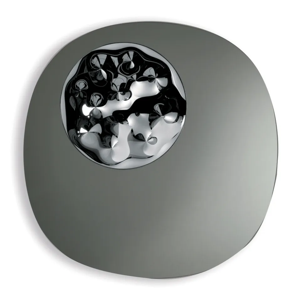 Specchio Sagomato Con Inserto in Vetro Mosso Made in Italy - Adalberta