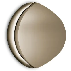 Specchio Sagomato Con Semi Cornice in Vetro Fuso Made in Italy - Abigaille