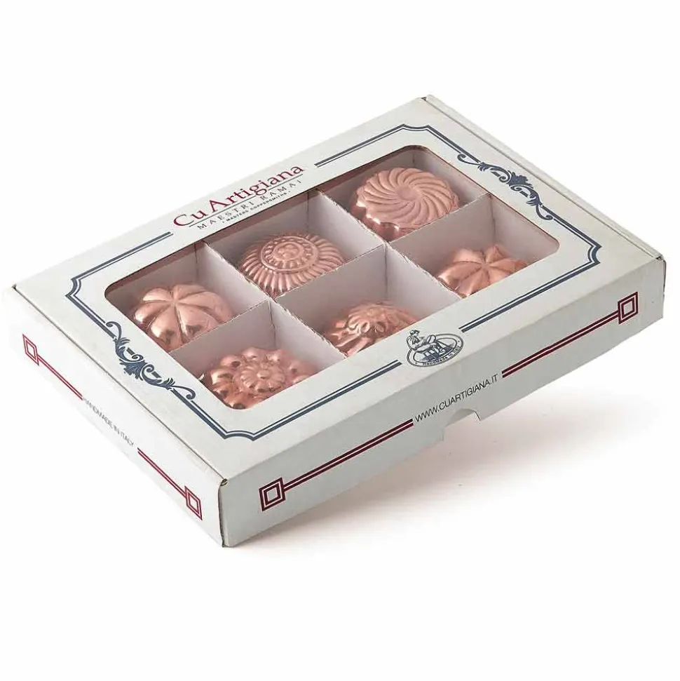 Stampi per Dolci in Rame Stagnato a Mano Design Misto 6 Pezzi - Giandaniele