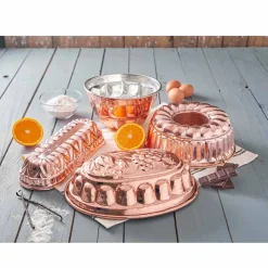 Stampo per Dolci Plumcake Ovale in Rame Stagnato a Mano 30x11 - Gianclaudio