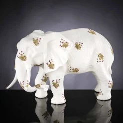 Statua a Forma di Elefante in Ceramica Lavorata a Mano Made in Italy - Fante
