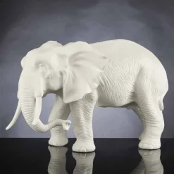 Statua a Forma di Elefante in Ceramica Lavorata a Mano Made in Italy - Fante