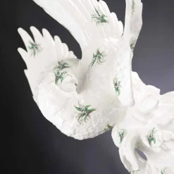 Statua a Forma di Pappagallo in Ceramica Lavorata a Mano in Italia - Pagallo