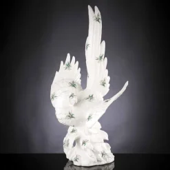 Statua a Forma di Pappagallo in Ceramica Lavorata a Mano in Italia - Pagallo