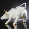 Statua a Forma di Toro in Ceramica Lavorata a Mano Made in Italy - Bulino