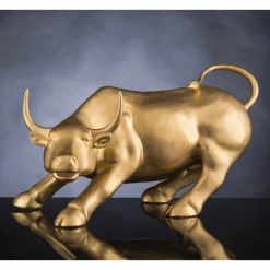 Statua a Forma di Toro in Ceramica Lavorata a Mano Made in Italy - Bulino