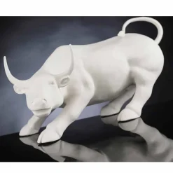 Statua a Forma di Toro in Ceramica Lavorata a Mano Made in Italy - Bulino