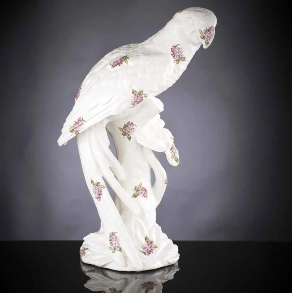 Statua Artigianale a Forma di Pappagallo in Ceramica Made in Italy - Pagallo