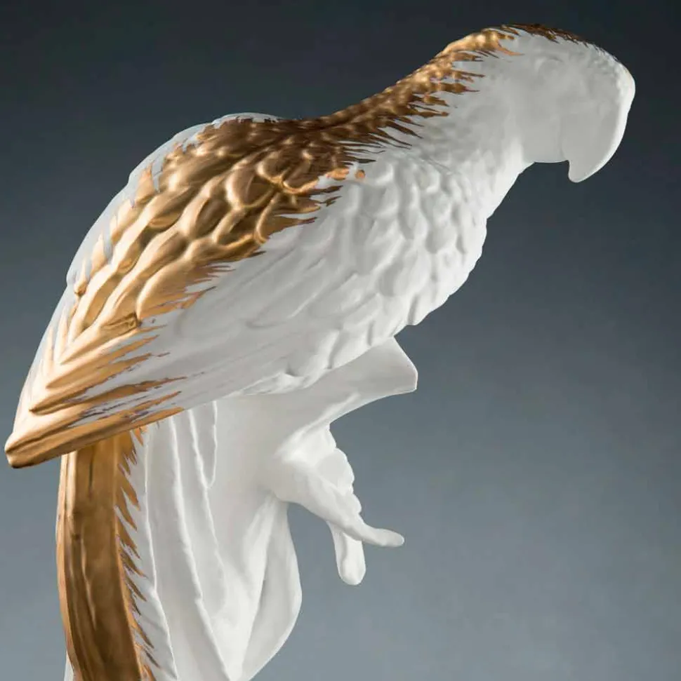 Statua Artigianale a Forma di Pappagallo in Ceramica Made in Italy - Pagallo