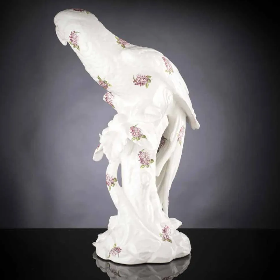 Statua Artigianale a Forma di Pappagallo in Ceramica Made in Italy - Pagallo