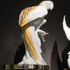 Statua Artigianale a Forma di Pappagallo in Ceramica Made in Italy - Pagallo