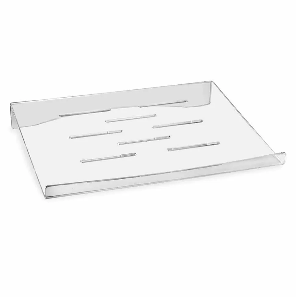 Supporto per Laptop in Plexiglass Trasparente o Fumè Design 2 Pezzi - Nerdino