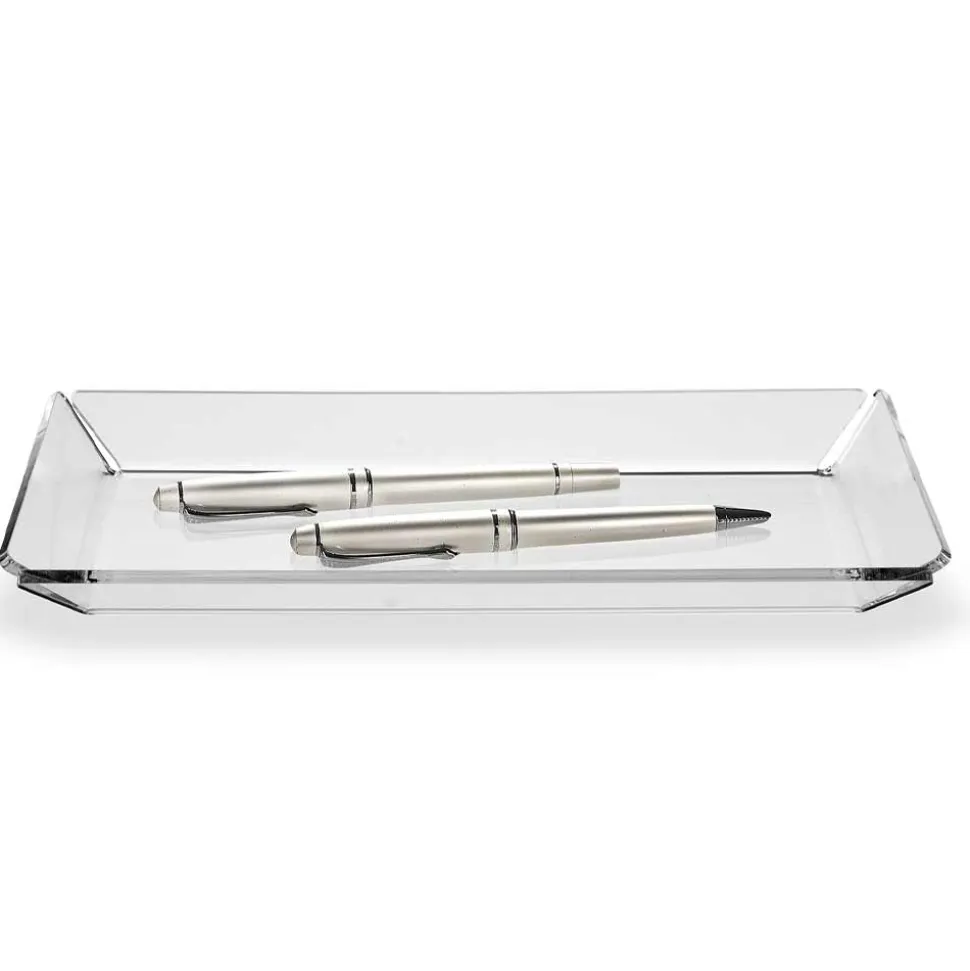 2 Svuotatasche di Design Moderno da Ingresso in Plexiglass Trasparente - Tonio
