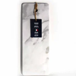 Tagliere Rettangolare in Marmo Bianco di Carrara Made in Italy - Masha