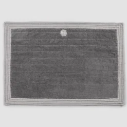 Tappeto Bagno Rettangolare in Spugna Colorata Design Shabby Chic - Ginova