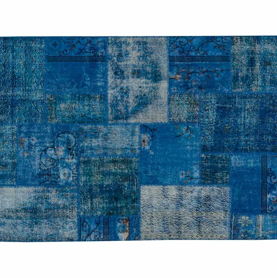 Tappeto Salotto Artigianale in Patchwork Annodato a Mano in Turchia - Raimund