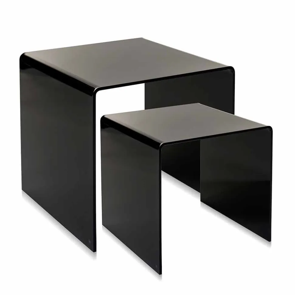Tavolini di design in plexiglass colorato prodotti in Italia, Spinoso