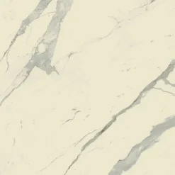 Tavolino Alto Quadrato in Metallo Inclinato e Piano Ceramica Opaca - Coriko