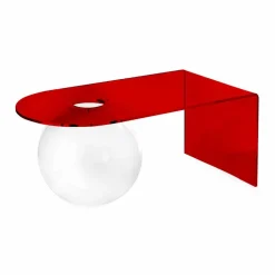 Tavolino a ponte moderno in plexiglass realizzato in Italia, Bolly