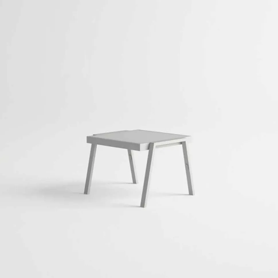 Tavolino Basso da Esterno in Alluminio e HPL di Design Moderno - Carmine2