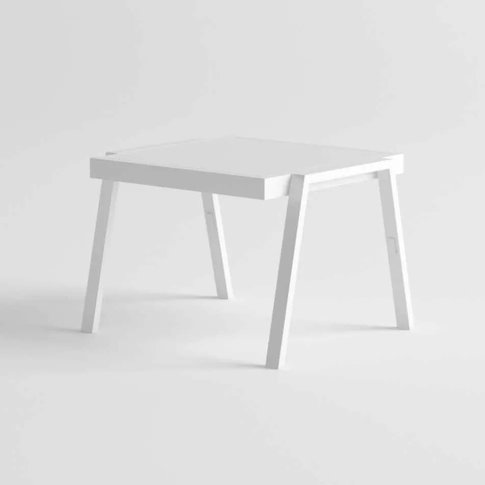 Tavolino Basso da Esterno in Alluminio e HPL di Design Moderno - Carmine2