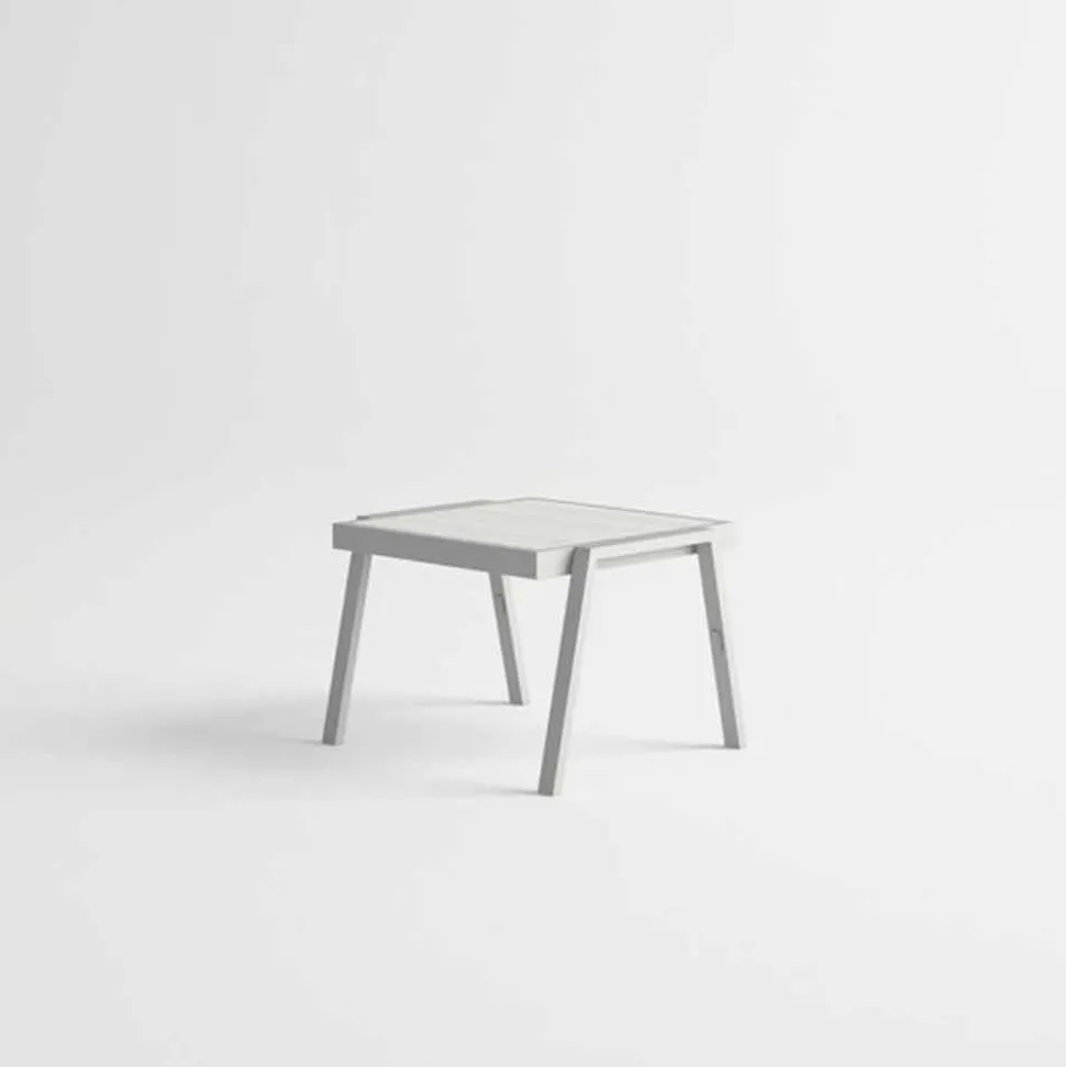 Tavolino Basso da Esterno in Alluminio e HPL di Design Moderno - Carmine2